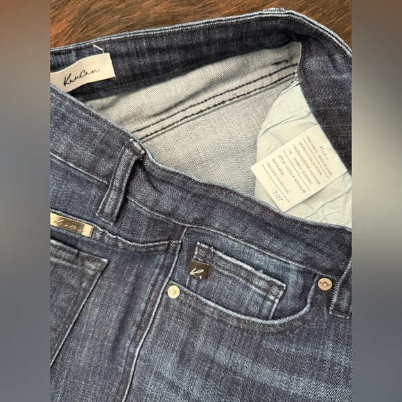 Kancan ALLIE Dark Blue Flare Jeans 27 - Picture 5 of 7